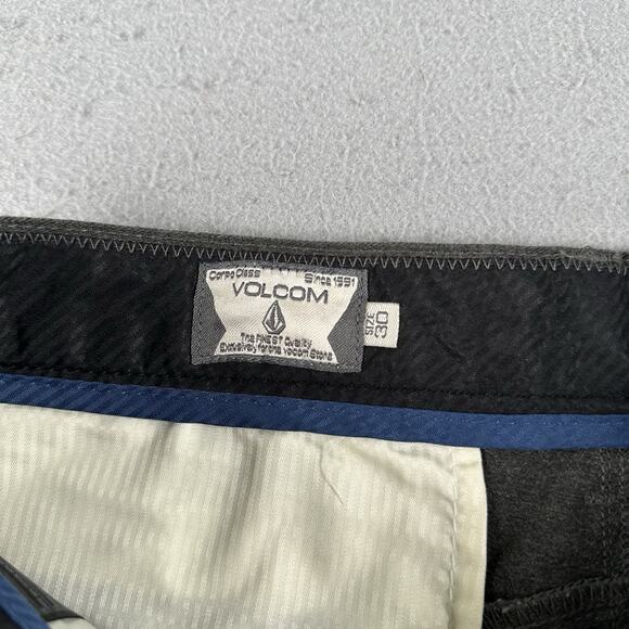 Volcom Vmonty Shorts Men’s 30 Dark Gray 10” Inseam Skater Stretch Modern Fit - Picture 10 of 16